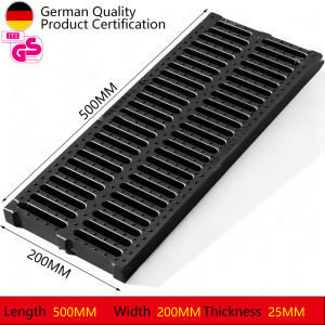 Heavy Duty Resin Drain Cover Fast Drainage Plastic Gutter Grate Sewer Trench Rainwater Cover