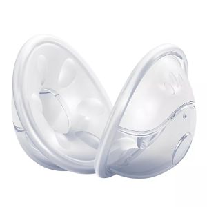 PM 2pcs Silicone Breast Milk Collector Shell Hand Free Milk Collector Silicone Breast Nursing Cup Reusable Breast Pad