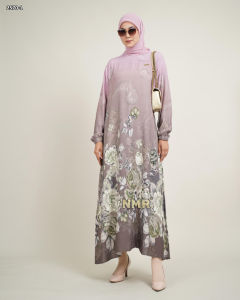 NMR Gamis Viscose Rayon Print Vol 2570-1(kerah sanghai)