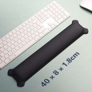ALLLUCK Thiết kế tiện dụng Đệm kê cổ tay cho chuột Silicone Sự thoải mái Tấm lót chuột có chỗ kê cổ tay Mềm mại Bệ kê tay bàn phím Trò chơi văn phòng trên máy tính