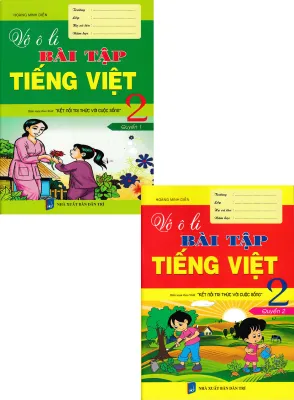 COMBO VỞ Ô LI BÀI TẬP TIẾNG VIỆT 2 (BIÊN SOẠN THEO SGK KẾT NỐI TRI THỨC VỚI CUỘC SỐNG) (BỘ 2 CUỐN) - HA