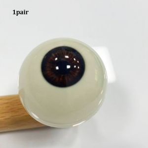 LUSIT 1pair with 3 Dimensional Fitting Eye Acrylic Fake Eyes Eyeballs 20mm 10 Styles DIY Doll Making Crafts Safety Animal Toys Accessories For BJD Doll