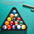 Segitiga Billiard Ukuran Bola 1 6/8" Segitiga Bola Billiard 1 6/8" Bahan Plastik Tebal Kuat Hitam. 