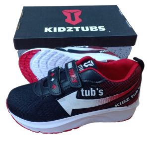 Sepatu Sekolah Anak Laki Laki Perempuan Sepatu Warna Hitam Murah Tali Perekat Rekat Kecil Tanggung Umur 2-5 Tahun PAUD TK SD SMP SMA Kelas 1 2 3 4 5 6 7 8 9 0-KIDZTUBS1320011924