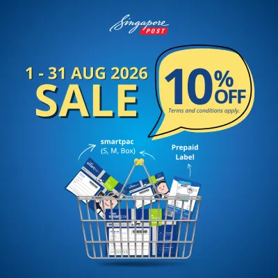 [SINGPOST] MEDIUM smartpac - A postage-paid packaging for local delivery. Trackable via the SingPost mobile app.