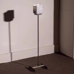 FFBH Stainless Steel Ash Tray Metal Ashtrays Living Room Accessories Types Bedroom Floor Standing Extinguisher R7Q2P