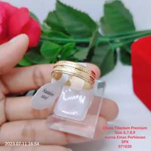 Cincin Titanium Stainless Stell Original 100% Anti Karat Luntur