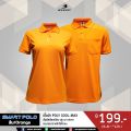 BCS SPORT เสื้อคอโปโลแขนสั้น SMART POLO รหัส P004 สีส้ม เนื้อผ้า POLY COOL-MAX. 