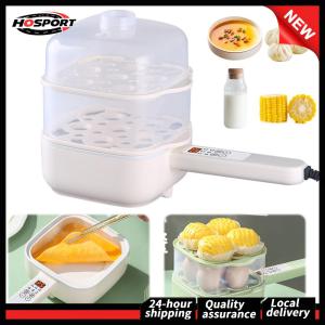 Anti-scald Egg Boiler Holds Up To 12 Eggs Egg Steamer Double Layer Multifunctional Egg Poacher Auto Shutoff for Dumplings