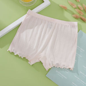 Pubescent Girls Underwear Teen Mid-waist Modal Mulberry Silk Boxer Briefs Antibacterial Girls Boxers 发育期少女内裤 青少年中腰莫代尔 桑蚕丝平角内裤 抗菌女生四角裤 FUNIANQI
