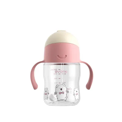 Evorie Tritan Sippy Cup 200mL Award Winning Straw Training Toddler Water Bottle 360 Silicone Straw