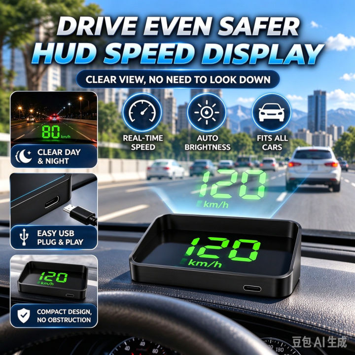 HUD Display Car Heads-Up Display Easy Installation Clear Projection ...