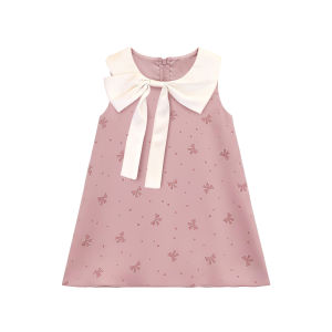 PRINCESS KESLI ชุดเซตน่ารักเกาหลี ชุดเดรสแขนกุด คอกลม สไตล์เจ้าหญิง สำหรับเด็กผู้หญิง