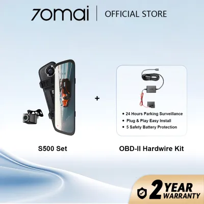 70mai S500 Rearview Dash Cam 3K HDR Image 9.35 Full-Laminated Touch Screen Voice & App Control