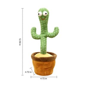 Dancing Talking Cactus Swing Twist Singing Early Education Toys Cartoon Cute for Kids Mainan Kaktus