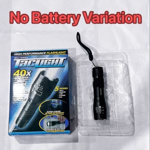 TV139 Taclight LED Flashlight High Power Battery Operated Strong Lighting Ultra Bright Beam Long Range Emergency Light
