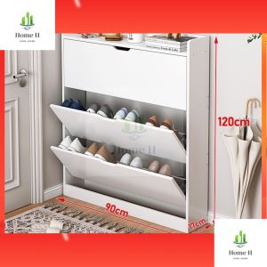 Large Capacity Living Room Home Multi-layer Shoe Rack All-wood Simple Solid Entrance Cabinet Shoe Rack