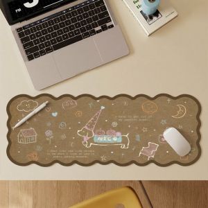 SPDD Large Size Rubber Mouse Pad Cartoon Cat Pattern Non-slip Laptop Table Mat Lock Edge Computer Desk Protector Home