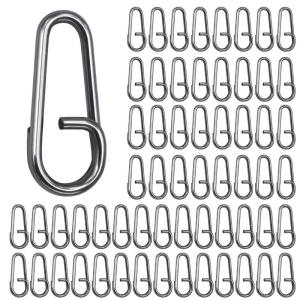 100pcs cường độ cao vòng xoắn ốc cá đầu nối dây thay thế mối nối lưỡi câu cá dễ dàng đính kèm lures Nhẫn