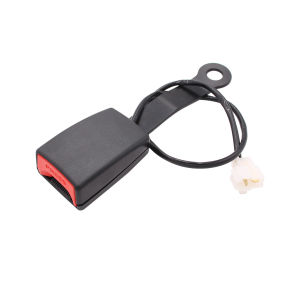 Colokan Lock Safety Seat Belt Stik Skop Stik Tangkai Lock Kunci Safety Belt Universal 173mm Dengan Kabel Peringatan