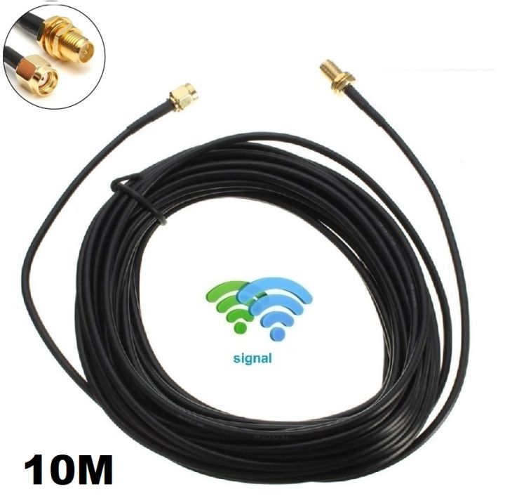 WiFi Antenna With Magnetic Base & RP-SMA 2-Inch Extension Cable – Made In USA
