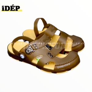 Dép sục nhựa dẻo đi mưa - Giày sandal bít mũi Nam Nữ 3 quai lỗ thoáng khí siêu nhẹ đi biển mùa hè GL020 - iDép
