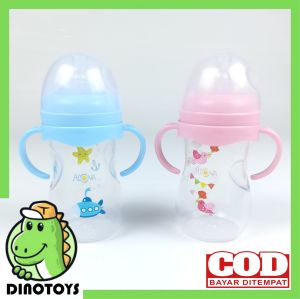 ALYONA AL-015 BOTOL SUSU DENGAN PEGANGAN 240ml/8oz PERLENGKAPAN BAYI BARU LAHIR SIKAT BOTOL BAYI  BOTOL SUSU BAYI  TAS PERLENGKAPAN BAYI  DOT BAYI NEWBORN PEMBERSIH DOT BAYI PERLENGKAPAN BAYI PEREMPUAN BABY SHOP PERLENGKAPAN BAYI KOLAM RENANG ANAK