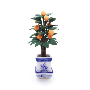 Vườn Nhân Tạo Lá lá xanh mô hình thu nhỏ Nhà búp bê phụ kiện thực tế Playset 1:12