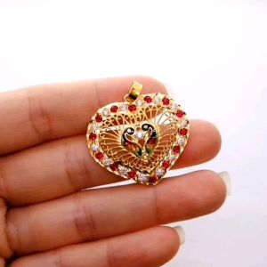 Loket Peacock Love Design Indian Emas 916 Yon Hing