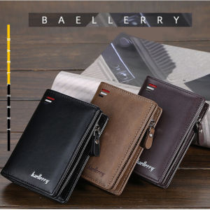 Luxury Brand Men's PU Leather Wallet: A Multi Card Holder & Coin Purse