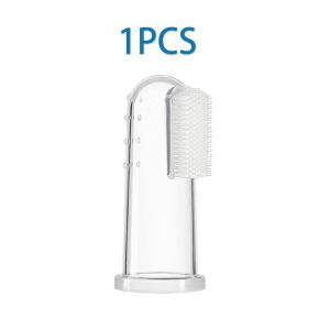 Dog Toothbrush with Case Silicone Pet Finger Toothbrush Easy Teeth Cleaning for Dog Dental Care Soft Bristles for Dog Cat Puppy Kitty and Small Pets