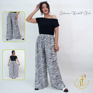 Celana Kulot Wanita Jumbo Maksimal BB 100 KG Bahan Rayon Premium Termurah Kekinian