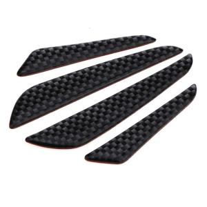 Sợi Carbon viền cửa xe bảo vệ TRIM đúc tai nạn đầu bảo vệ thích hợp cho xe Sedan xe tải SUV Đen/Bạc
