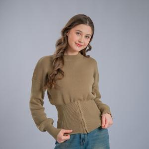 Disha Knit Zipper Premium | Baju Atasan Wanita Korean Style | Sweater Rajut Premium Terbaru Kekinian