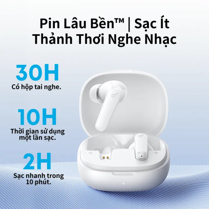 Tai nghe bluetooth soundcore R50i (P20i) siêu nhỏ gọn | Tai nghe không dây | 30 giờ phát nhạc | Chống nước IPX5 | BigBuy360 - bigbuy360.vn