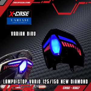 X-Case Lampu Stop Vario New 125/150 Lazy Lumatail RGB Aplikasi Control Stoplamp Vario 125 150 2018-2024