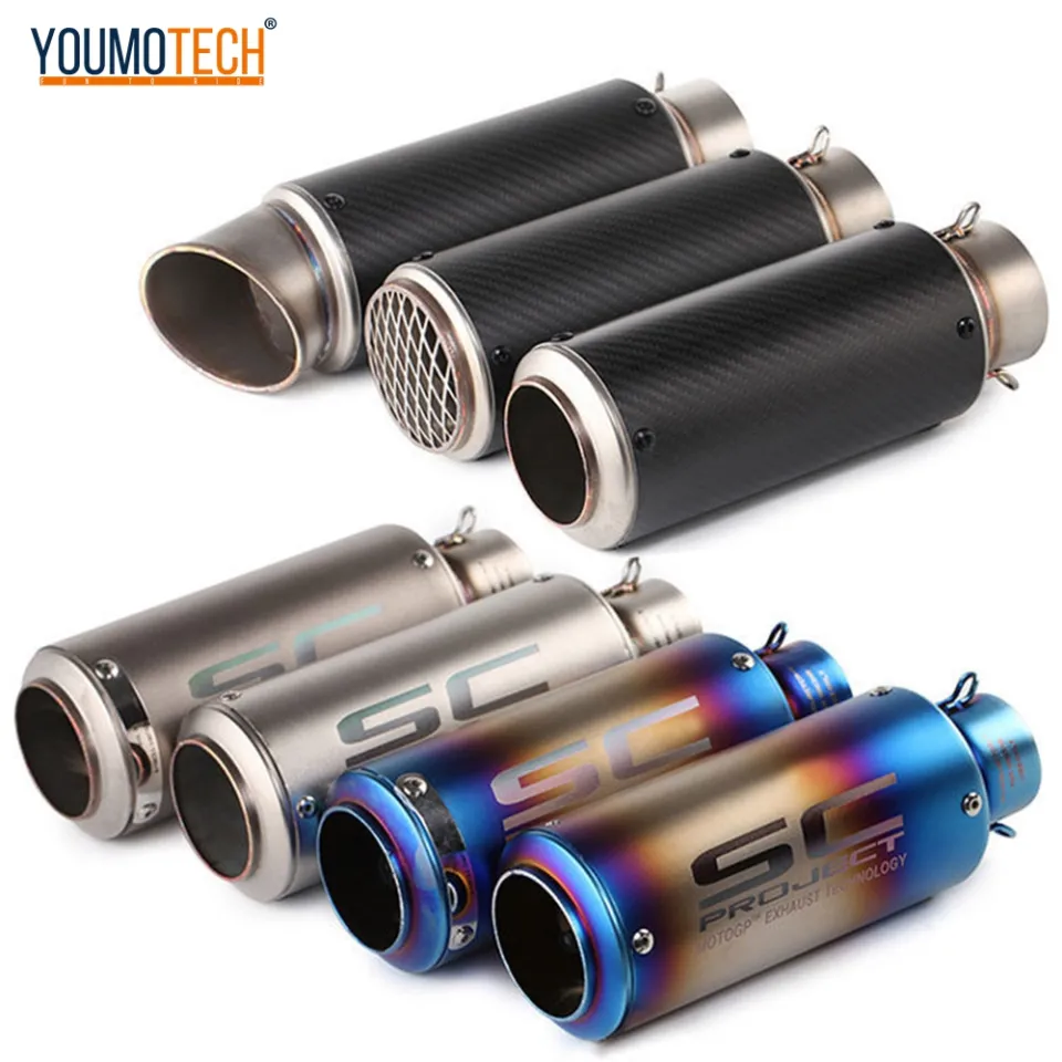 51MM/60MM Universal Motorcycle Exhaust Muffler Pipe Modified