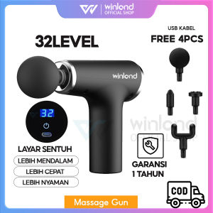 Winland Massage gun/ Alat pijat Alat Pijat Elektrik layar elektronik (32 level mode)Layar Sentuh Seluruh Badan Redakan Pegal Otot Badan