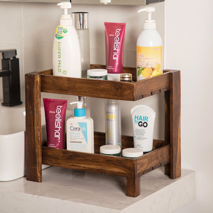 Desktop Storage Rack Dressing Table Storage Rack 2layer Multi
