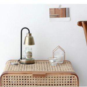 WTC* Candle Warmer Lamp Adjustable Light Control Small Size Melting Wax Lamp Aromatherapy Lamp Melting Wax Lamp Candle Fragrance Melting Candle Lamp Bedside Bedroom Timer Light Suitable For BedroomLiving Room
