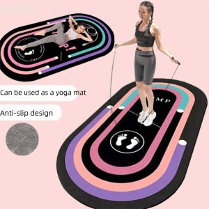 TONG Chống ồn Thảm tập yoga Dày hơn Mật độ cao Thảm nhảy dây  Tím Đen Thảm tập Yoga Phụ nữ Nam giới