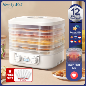 High-Efficiency 5-Tier Fruit Dehydrator with 360° Hot Air Technology for Snack Meat and Herb Drying