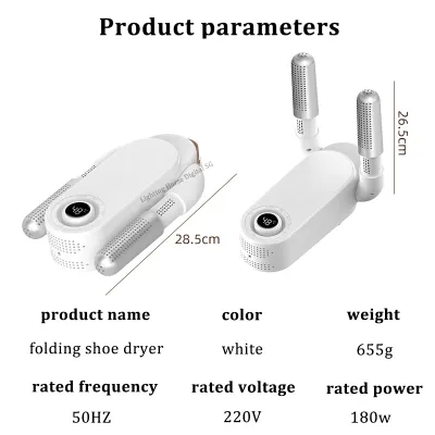 UV Sanitizing Folding Shoes Dryer Portable Electric Drying Deodorization Dehumidifier Fast Heater Smart Shoe/socks/gloves Hot Air Dryer Timing SG Plug