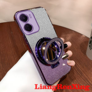 Case for VIVO Y16 5G 2022 Y16 4G VIVO Y03 Y18 4G phone casing Softcase Silicone shockproof Cover new design Clear with holder aesthetic SFWXZJ02