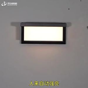 SXH  Solar Human Body Sensor Wall Light   Super Bright Staircase Corridor Exterior Wall Warm Light Lamp   Balcony LED Induction lamp   New