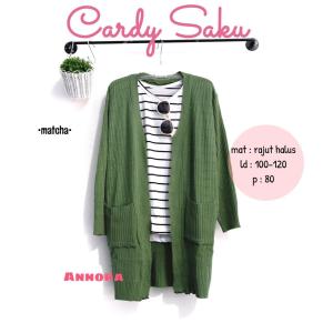 PROMO COD Cardigan Rajut Halus Wanita Dewasa Cardy Saku_Ti Amo
