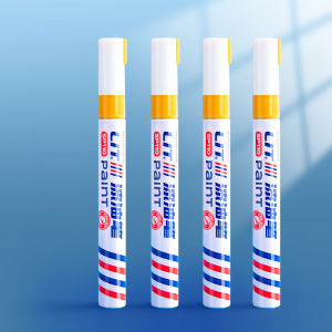 Tyre Paint Pen Waterproof Permanent Car Tire Marker Pen Multi Purpose Automotive Paint Marker Pen Quick Dry Tire Lettering Pen Auto Motorcycle Wheel Rim Care Tool
