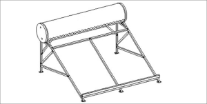 Chân Đỡ (Giá Đỡ) Dùng Cho Máy Năng Lượng Mặt Trời Phi 58mm