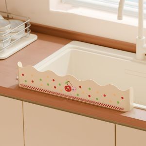 UNQIN Multi-functional Kitchen Sink Baffle Oil-Proof Suction Cup Splash Guard Practical Heightening Bar Waterproof Baffle Bathroom Sink