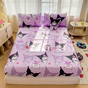 Cartoon Fitted Sheet Set Single Twin Queen Size 100% Cotton Princess Bed Sheet Anti-slip For Girls